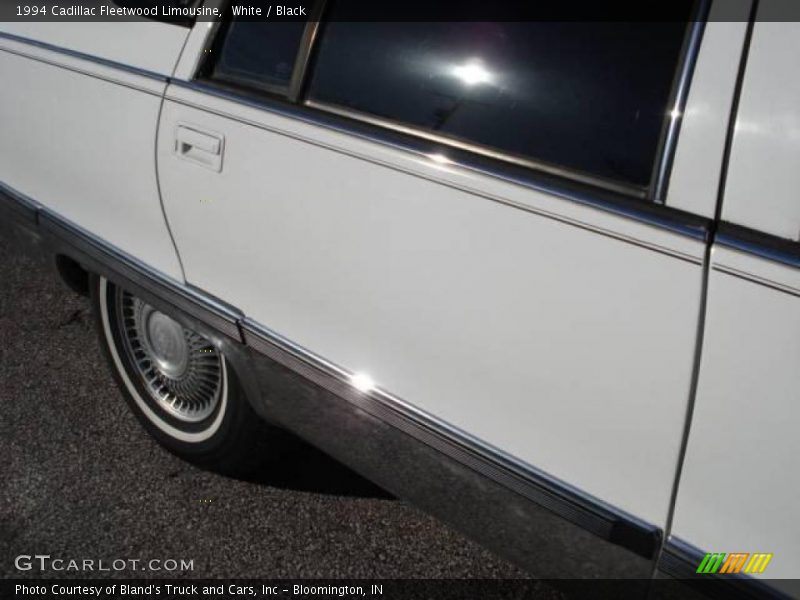 White / Black 1994 Cadillac Fleetwood Limousine