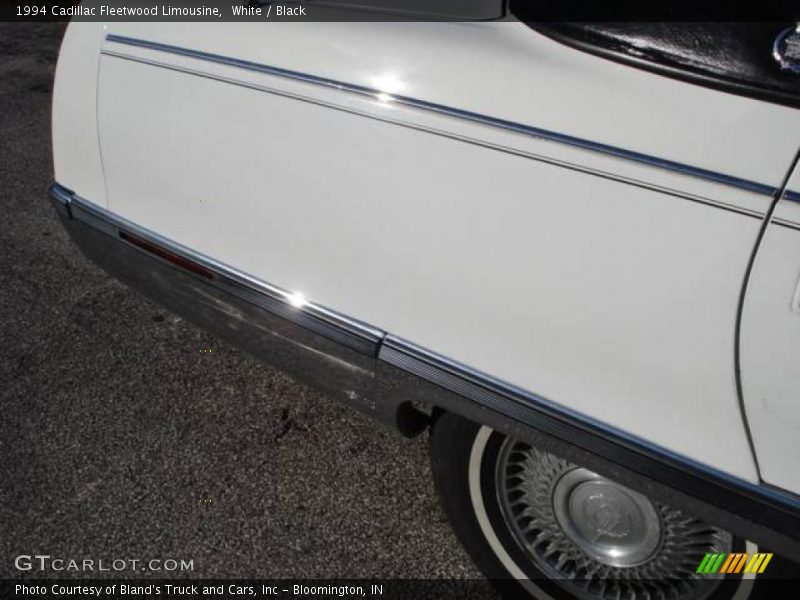 White / Black 1994 Cadillac Fleetwood Limousine