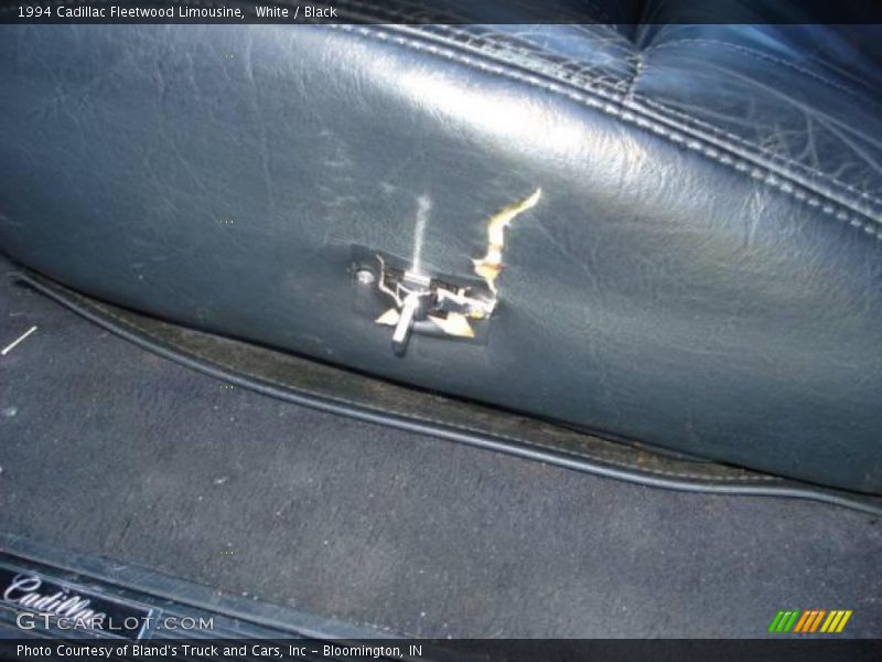 White / Black 1994 Cadillac Fleetwood Limousine