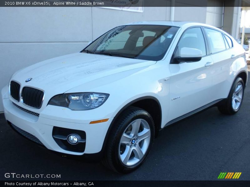 Alpine White / Saddle Brown 2010 BMW X6 xDrive35i