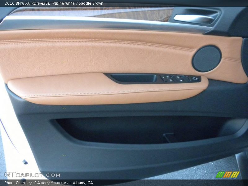 Alpine White / Saddle Brown 2010 BMW X6 xDrive35i