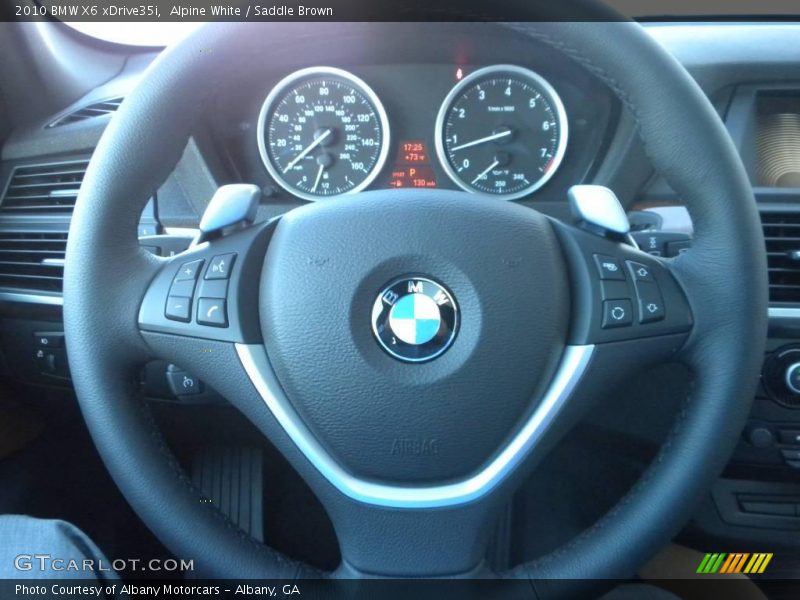 Alpine White / Saddle Brown 2010 BMW X6 xDrive35i