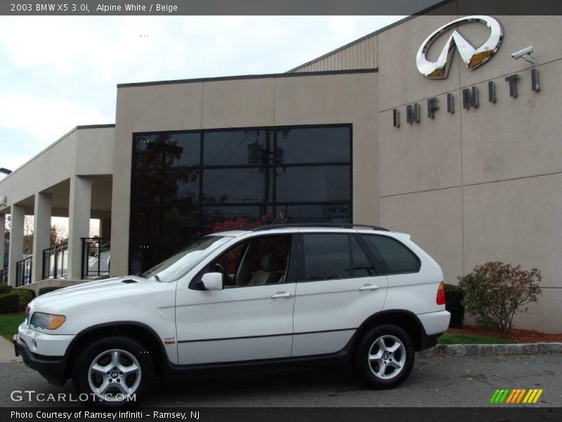 Alpine White / Beige 2003 BMW X5 3.0i