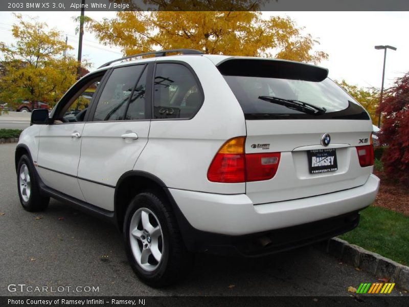 Alpine White / Beige 2003 BMW X5 3.0i