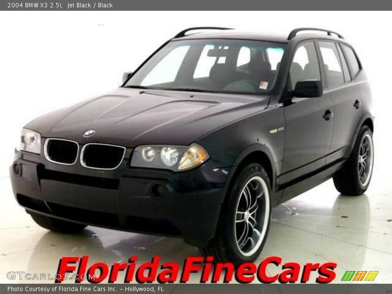 Jet Black / Black 2004 BMW X3 2.5i