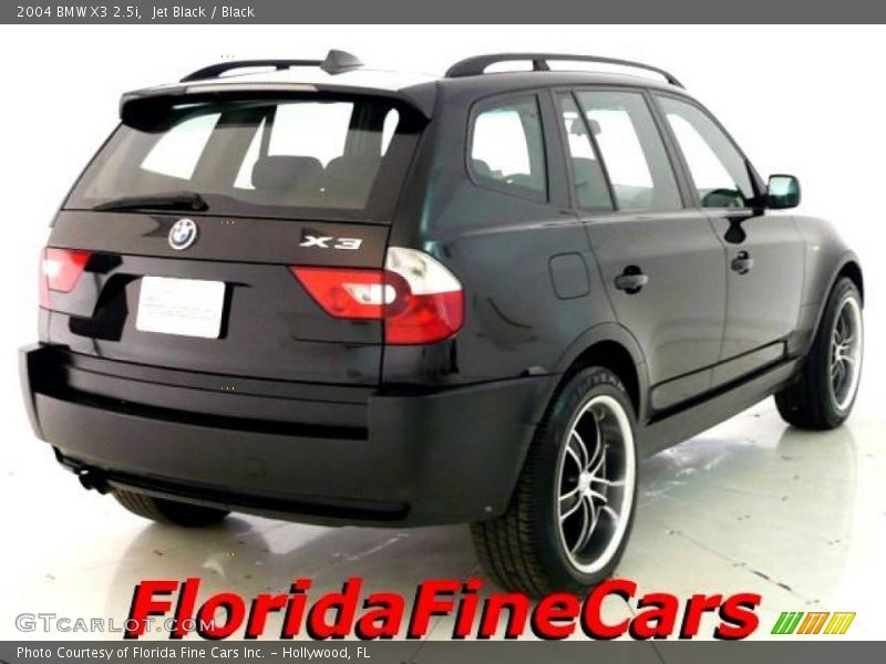 Jet Black / Black 2004 BMW X3 2.5i