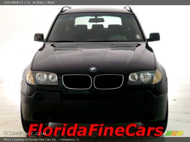Jet Black / Black 2004 BMW X3 2.5i