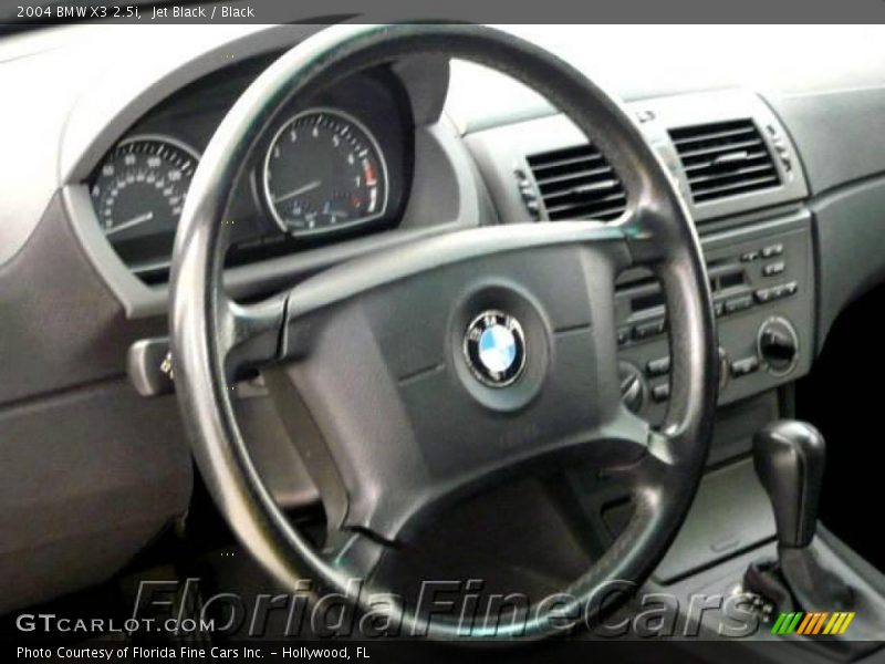 Jet Black / Black 2004 BMW X3 2.5i