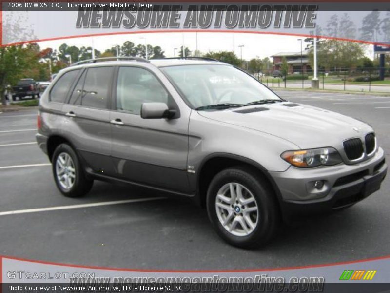 Titanium Silver Metallic / Beige 2006 BMW X5 3.0i