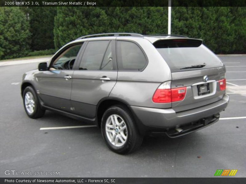 Titanium Silver Metallic / Beige 2006 BMW X5 3.0i
