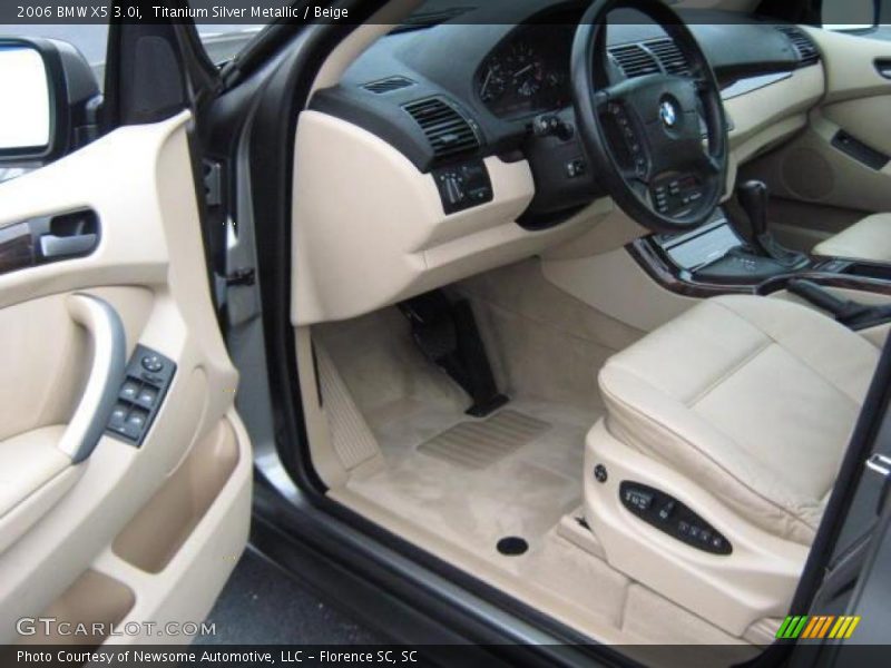 Titanium Silver Metallic / Beige 2006 BMW X5 3.0i