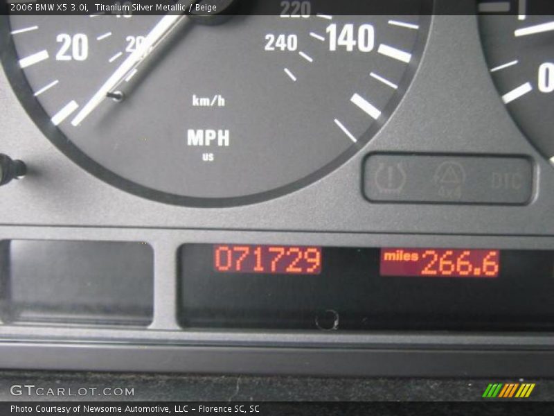 Titanium Silver Metallic / Beige 2006 BMW X5 3.0i