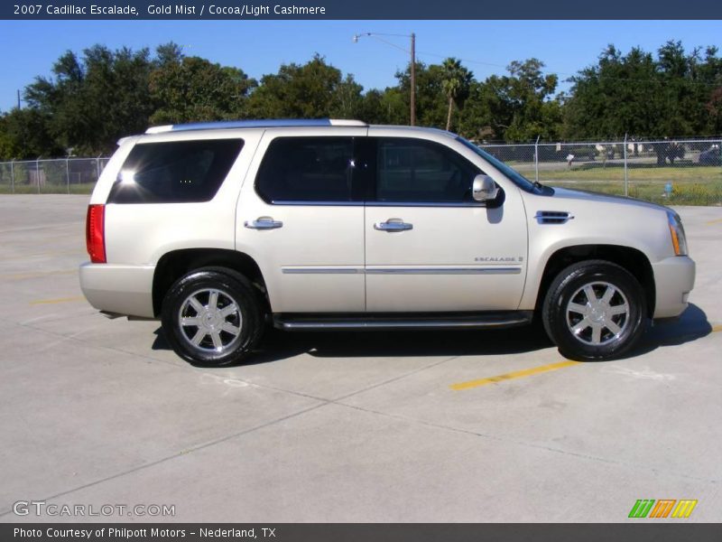 Gold Mist / Cocoa/Light Cashmere 2007 Cadillac Escalade