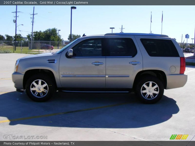 Gold Mist / Cocoa/Light Cashmere 2007 Cadillac Escalade