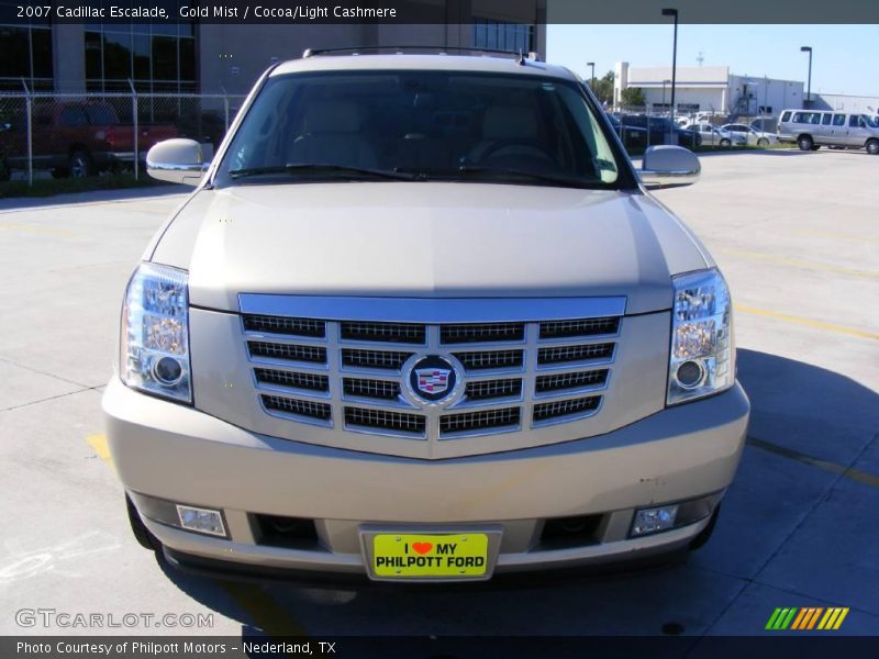 Gold Mist / Cocoa/Light Cashmere 2007 Cadillac Escalade