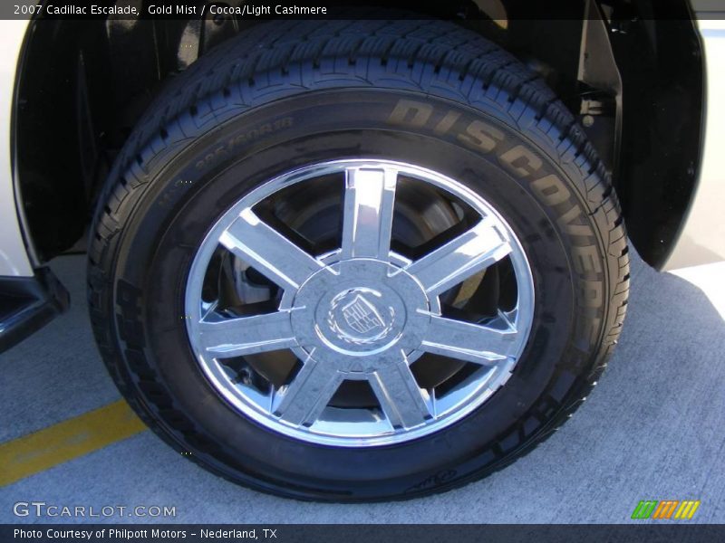 Gold Mist / Cocoa/Light Cashmere 2007 Cadillac Escalade