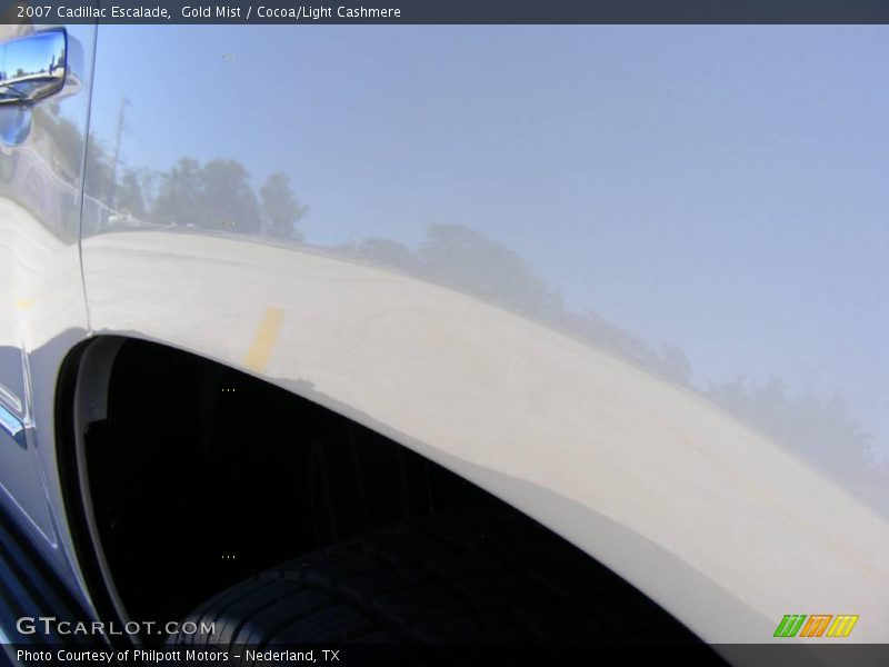Gold Mist / Cocoa/Light Cashmere 2007 Cadillac Escalade