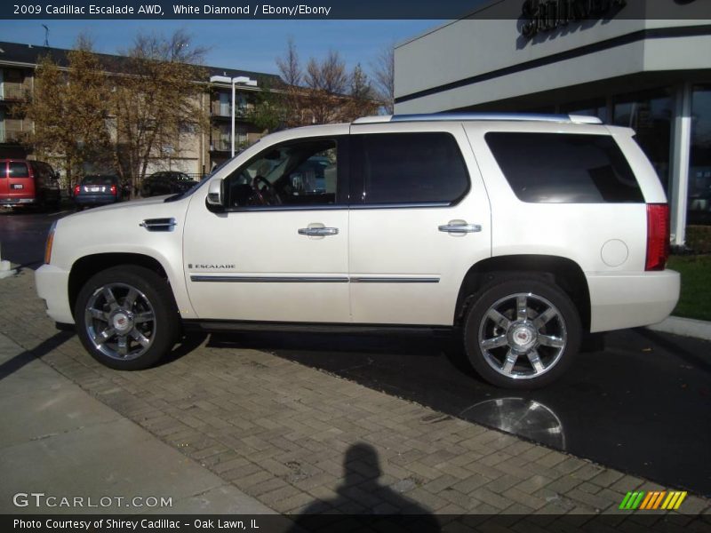 White Diamond / Ebony/Ebony 2009 Cadillac Escalade AWD