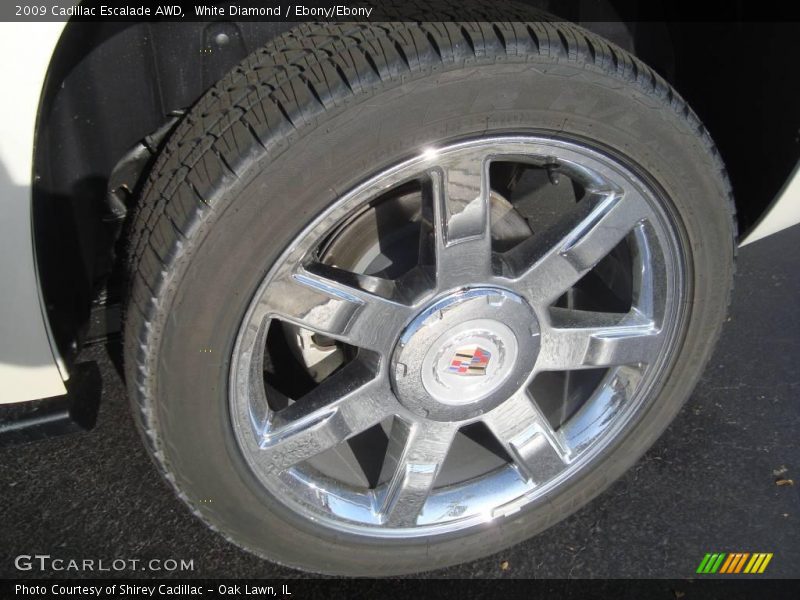 White Diamond / Ebony/Ebony 2009 Cadillac Escalade AWD