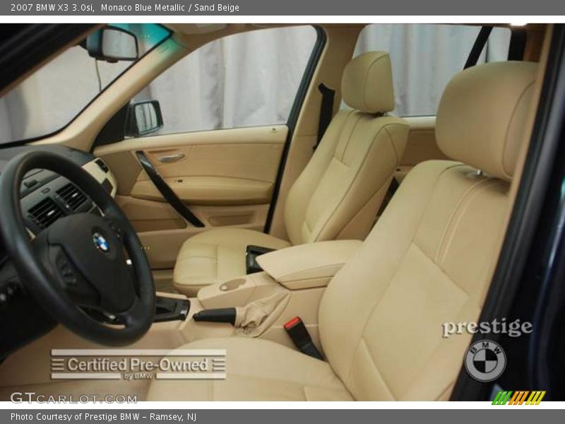 Monaco Blue Metallic / Sand Beige 2007 BMW X3 3.0si