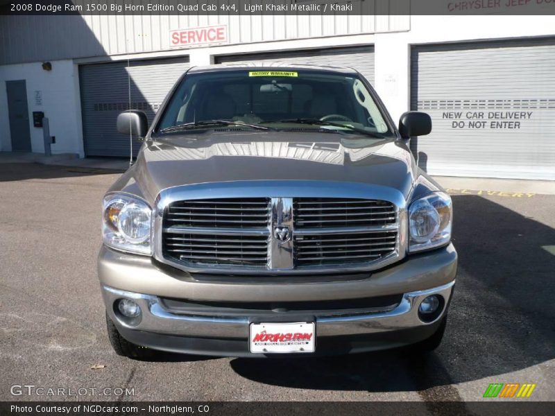 Light Khaki Metallic / Khaki 2008 Dodge Ram 1500 Big Horn Edition Quad Cab 4x4