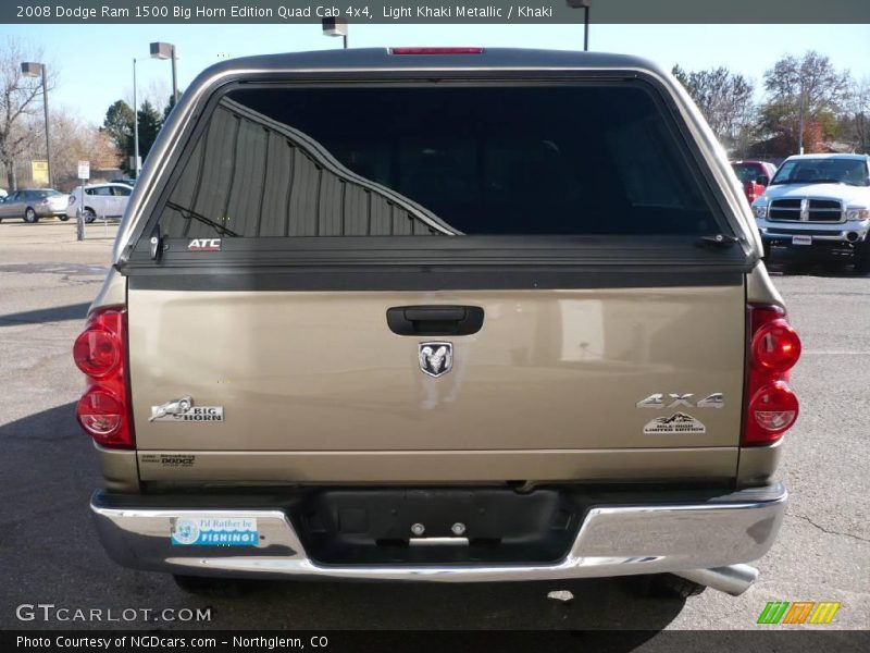 Light Khaki Metallic / Khaki 2008 Dodge Ram 1500 Big Horn Edition Quad Cab 4x4