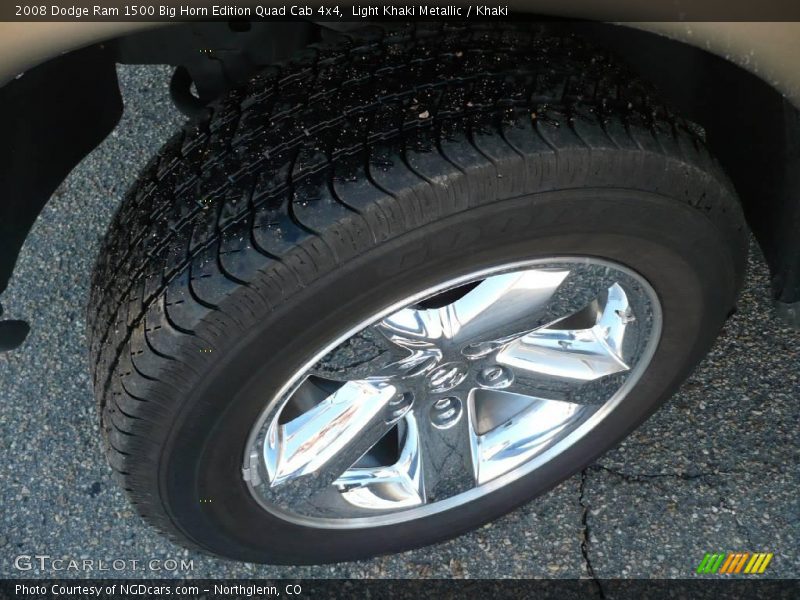 Light Khaki Metallic / Khaki 2008 Dodge Ram 1500 Big Horn Edition Quad Cab 4x4
