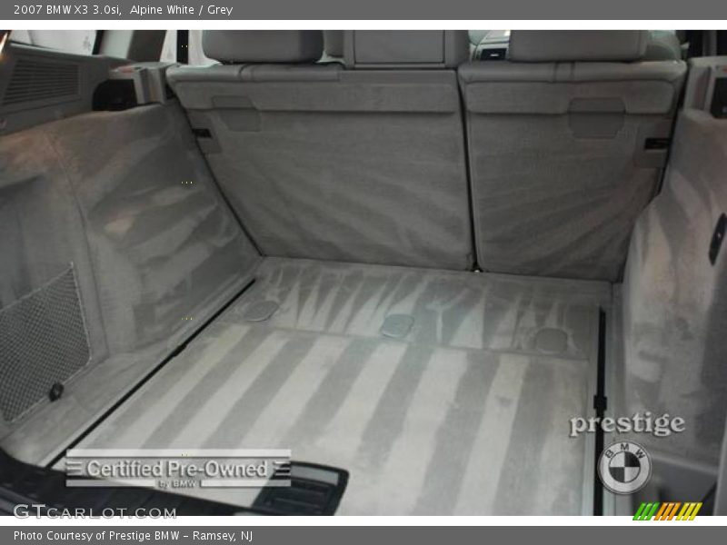 Alpine White / Grey 2007 BMW X3 3.0si