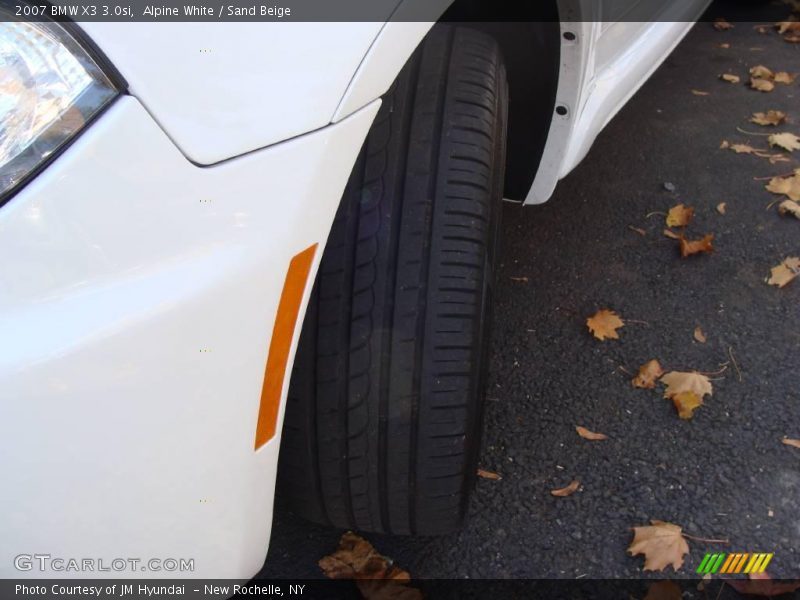 Alpine White / Sand Beige 2007 BMW X3 3.0si