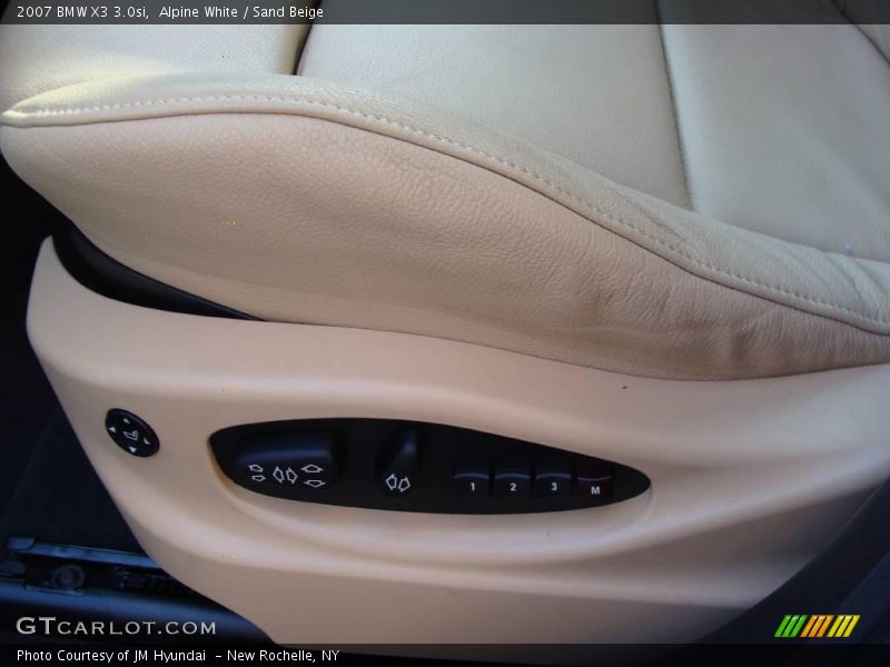 Alpine White / Sand Beige 2007 BMW X3 3.0si