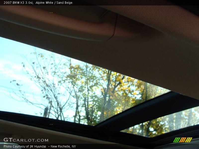 Alpine White / Sand Beige 2007 BMW X3 3.0si