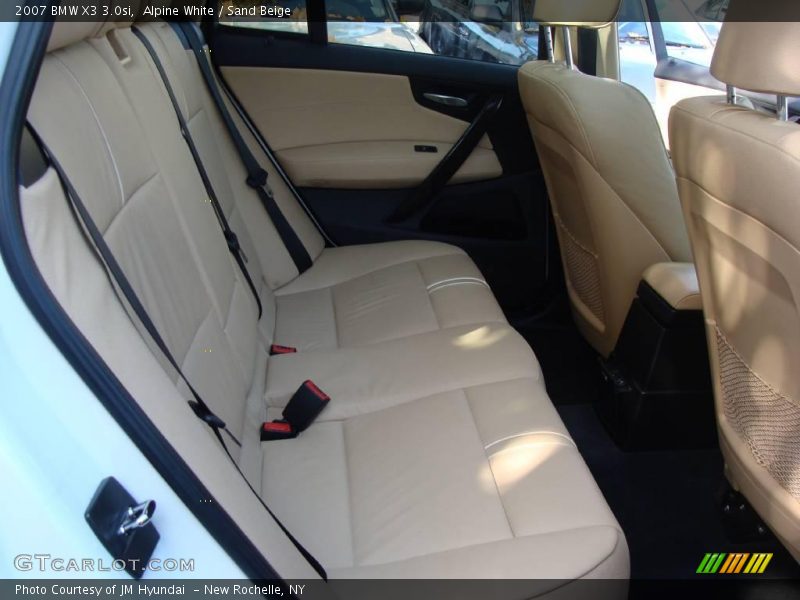 Alpine White / Sand Beige 2007 BMW X3 3.0si
