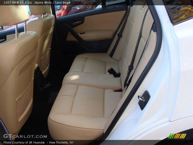 Alpine White / Sand Beige 2007 BMW X3 3.0si