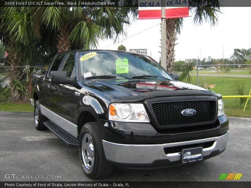 Black / Medium/Dark Flint 2006 Ford F150 XLT SuperCrew