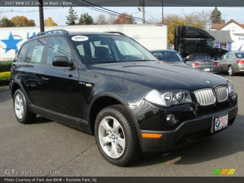 Jet Black / Black 2007 BMW X3 3.0si