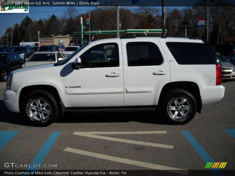 Summit White / Ebony Black 2007 GMC Yukon SLE 4x4