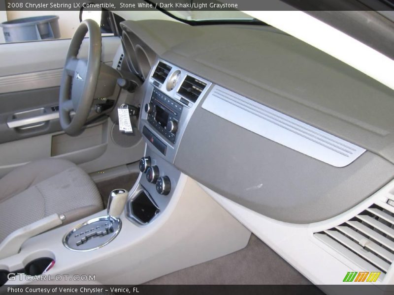 Stone White / Dark Khaki/Light Graystone 2008 Chrysler Sebring LX Convertible