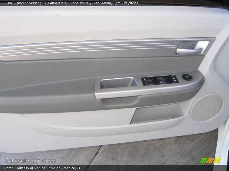 Stone White / Dark Khaki/Light Graystone 2008 Chrysler Sebring LX Convertible