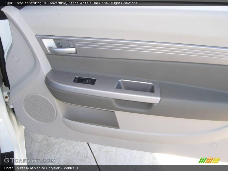 Stone White / Dark Khaki/Light Graystone 2008 Chrysler Sebring LX Convertible
