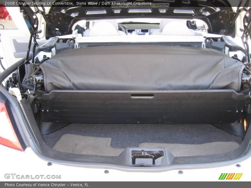 Stone White / Dark Khaki/Light Graystone 2008 Chrysler Sebring LX Convertible