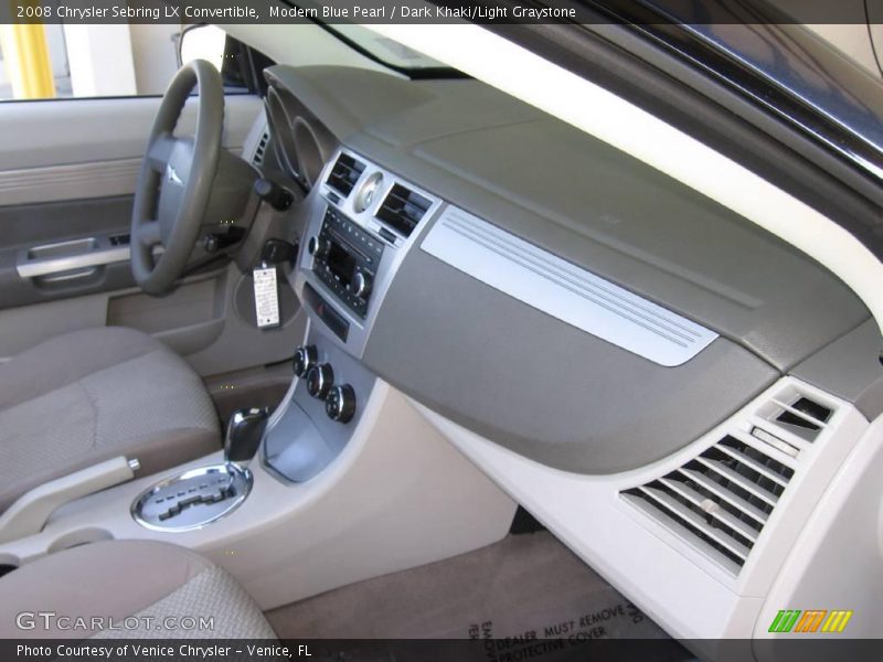 Modern Blue Pearl / Dark Khaki/Light Graystone 2008 Chrysler Sebring LX Convertible