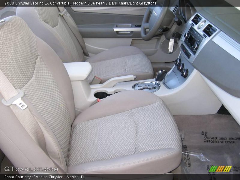 Modern Blue Pearl / Dark Khaki/Light Graystone 2008 Chrysler Sebring LX Convertible