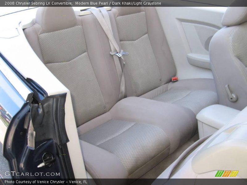 Modern Blue Pearl / Dark Khaki/Light Graystone 2008 Chrysler Sebring LX Convertible