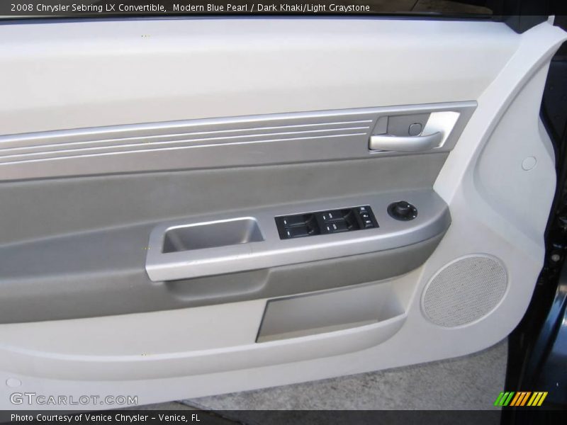 Modern Blue Pearl / Dark Khaki/Light Graystone 2008 Chrysler Sebring LX Convertible