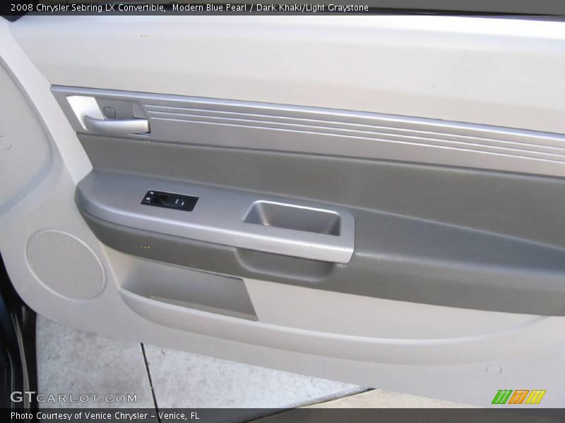 Modern Blue Pearl / Dark Khaki/Light Graystone 2008 Chrysler Sebring LX Convertible