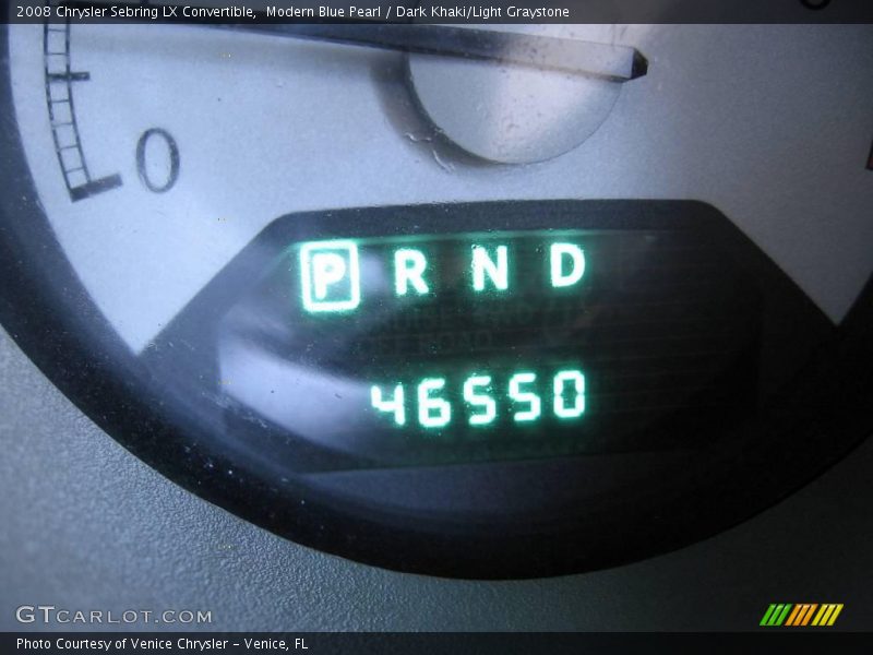 Modern Blue Pearl / Dark Khaki/Light Graystone 2008 Chrysler Sebring LX Convertible