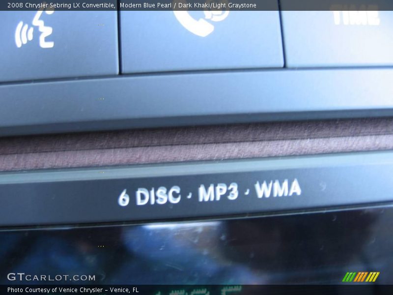 Modern Blue Pearl / Dark Khaki/Light Graystone 2008 Chrysler Sebring LX Convertible