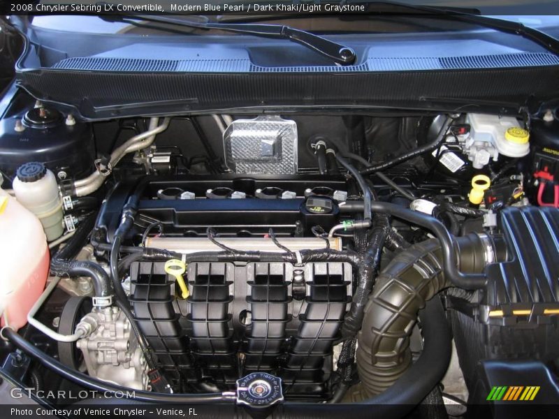 Modern Blue Pearl / Dark Khaki/Light Graystone 2008 Chrysler Sebring LX Convertible