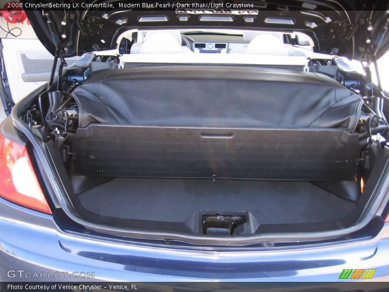 Modern Blue Pearl / Dark Khaki/Light Graystone 2008 Chrysler Sebring LX Convertible