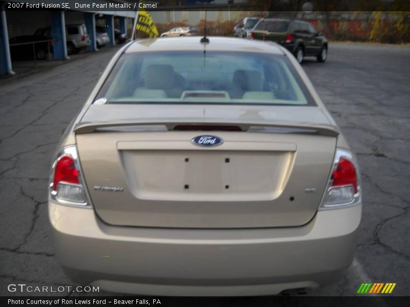 Dune Pearl Metallic / Camel 2007 Ford Fusion SE